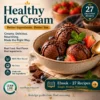 Healthy chocolate ice cream, plant-based and dairy-free Healthy chocolate ice cream, plant-based and dairy-free