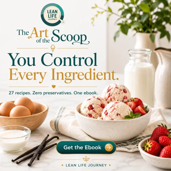 Healthy ice cream made with real ingredients, strawberry scoops Healthy ice cream made with real ingredients, strawberry scoops