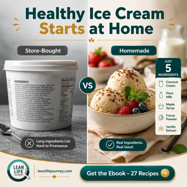 Healthy ice cream vs store-bought, 5 real ingredients comparison Healthy ice cream vs store-bought, 5 real ingredients comparison