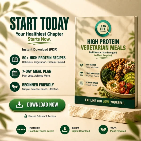 Download high protein vegetarian meals ebook with 50 recipes and 7 day meal plan instant PDF