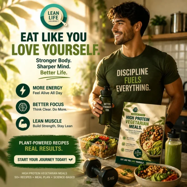 High protein vegetarian meals lifestyle showing healthy eating, fitness and plant-based nutrition