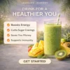 Tropical smoothie recipes health benefits — green kiwi smoothie with mango, boosts energy and immunity