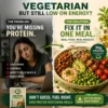 High protein vegetarian meals for low energy problem, plant-based recipes to boost energy and nutrition